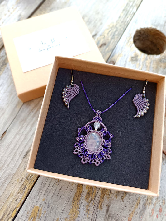 Collier incomparable - Quartz rose