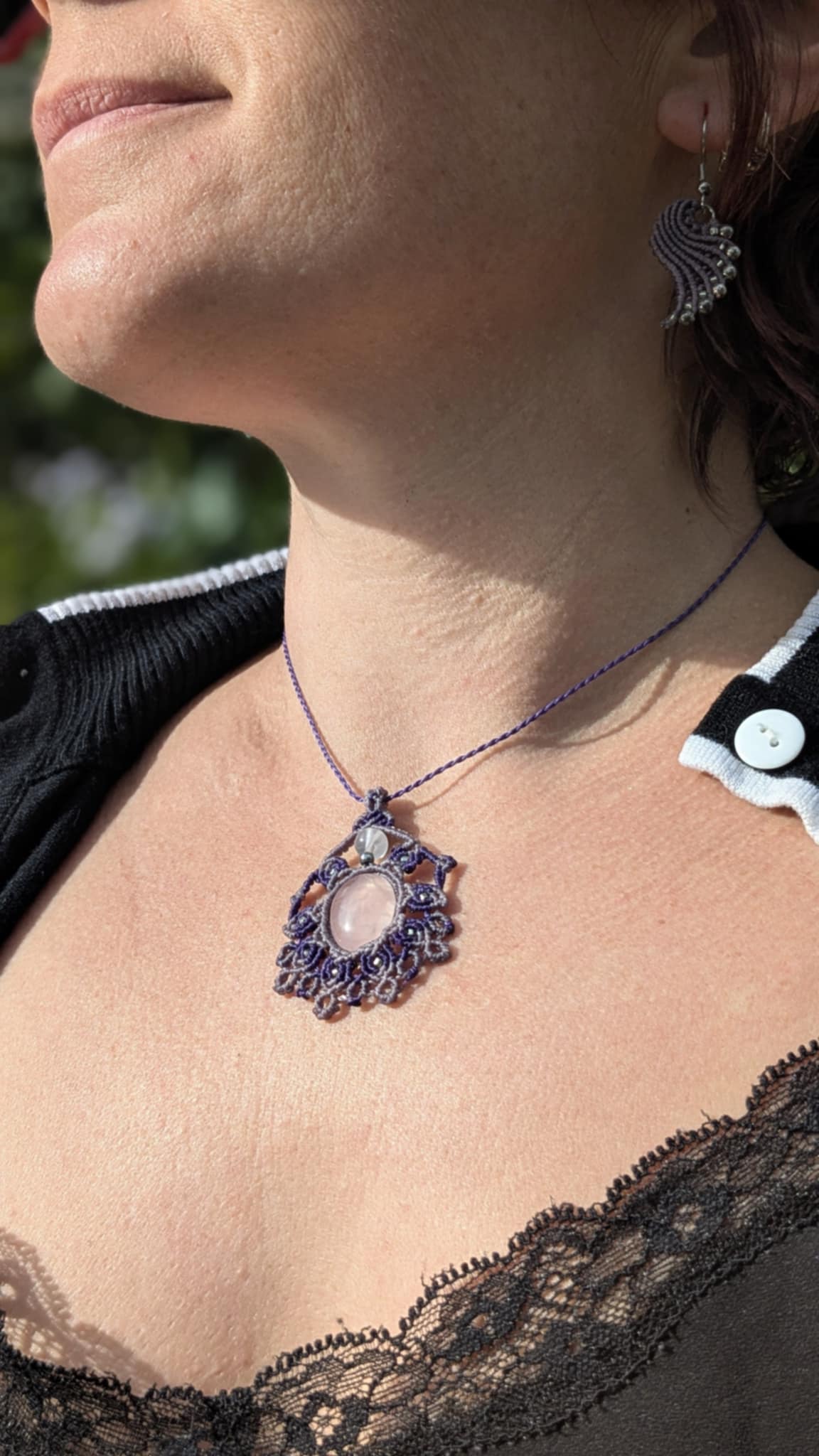 Collier incomparable - Quartz rose