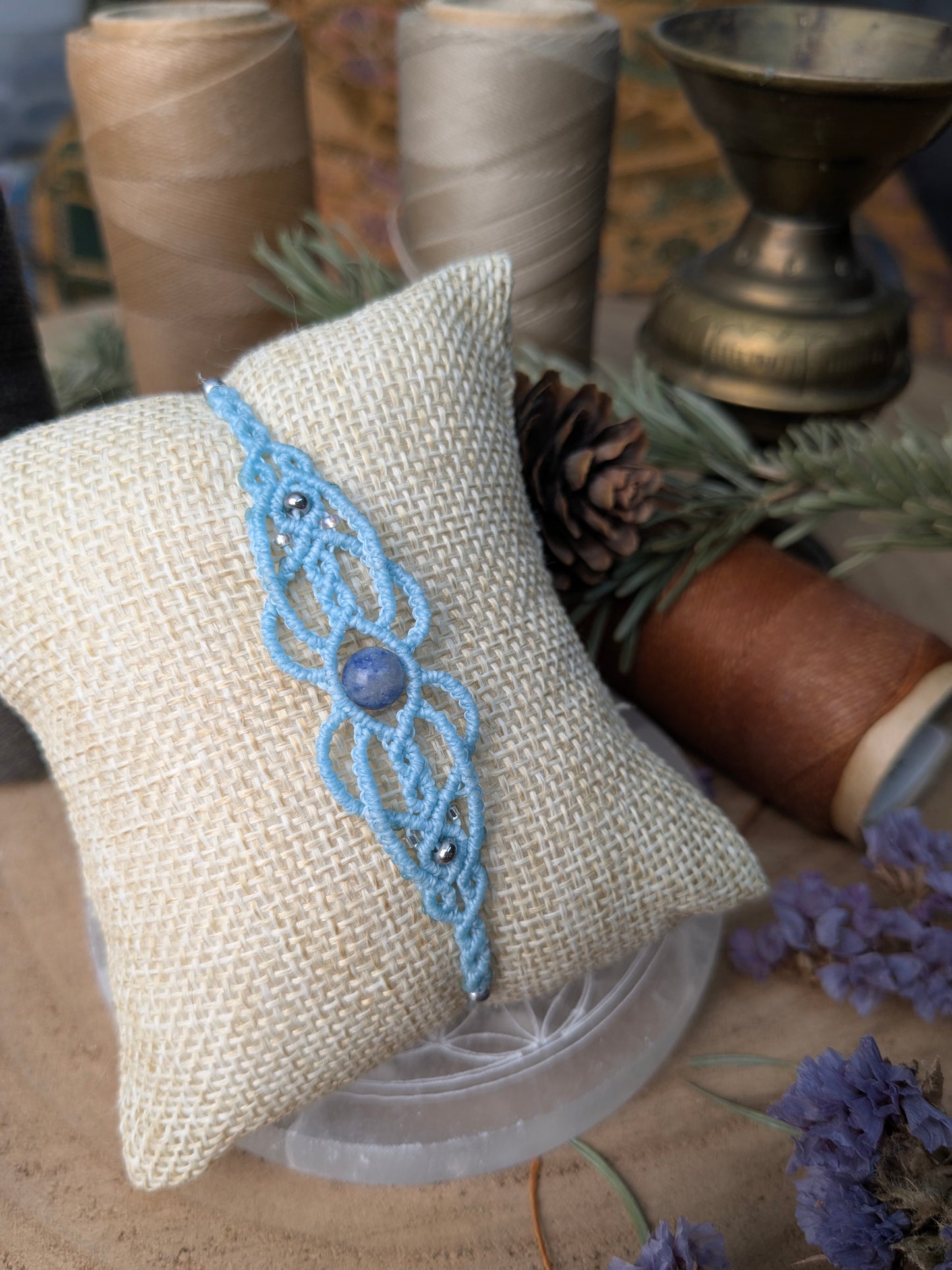 Bracelet " Néphile " - Sodalite - Bleu