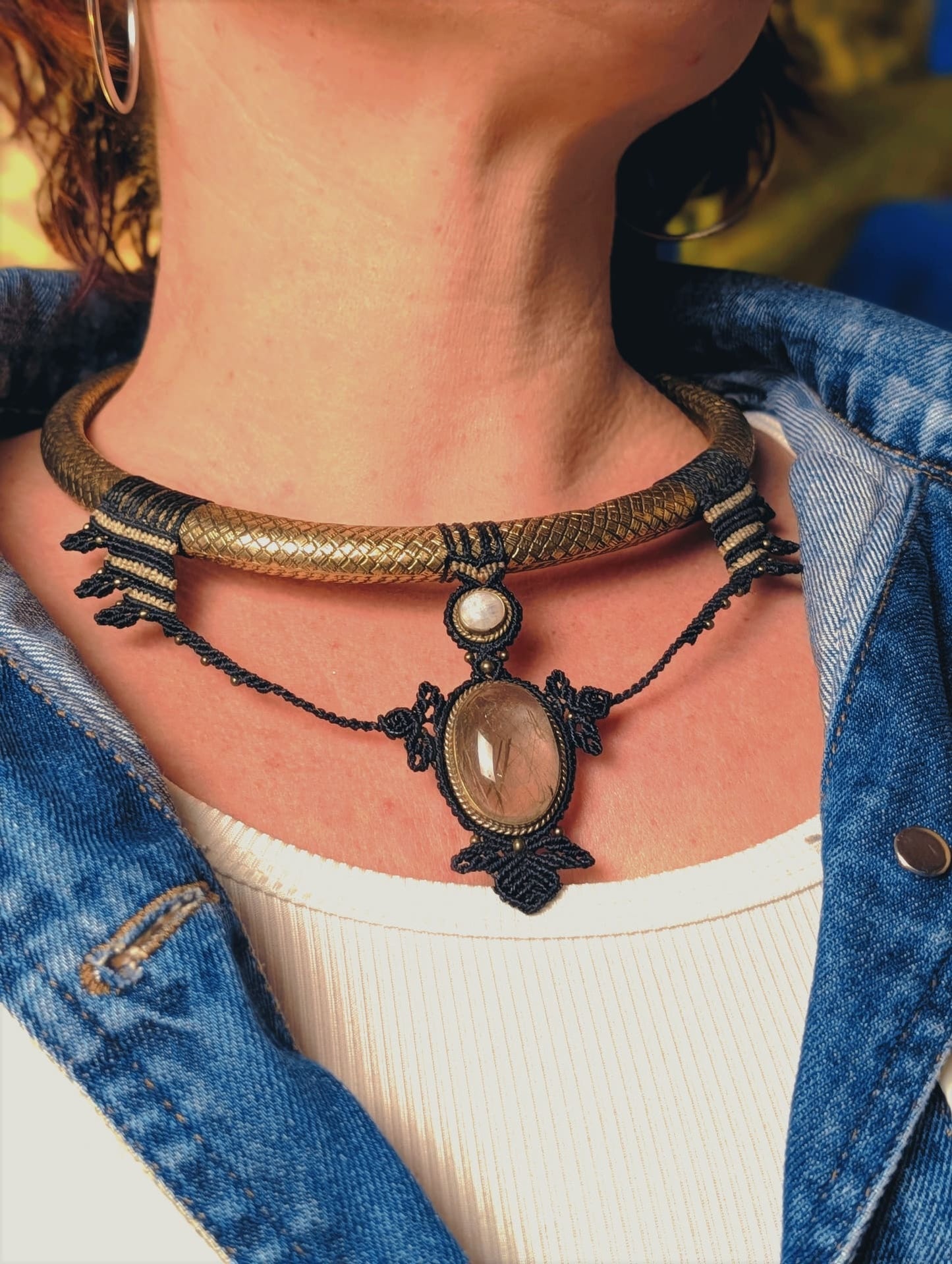 Torque - Quartz Rutile / Pierre de lune