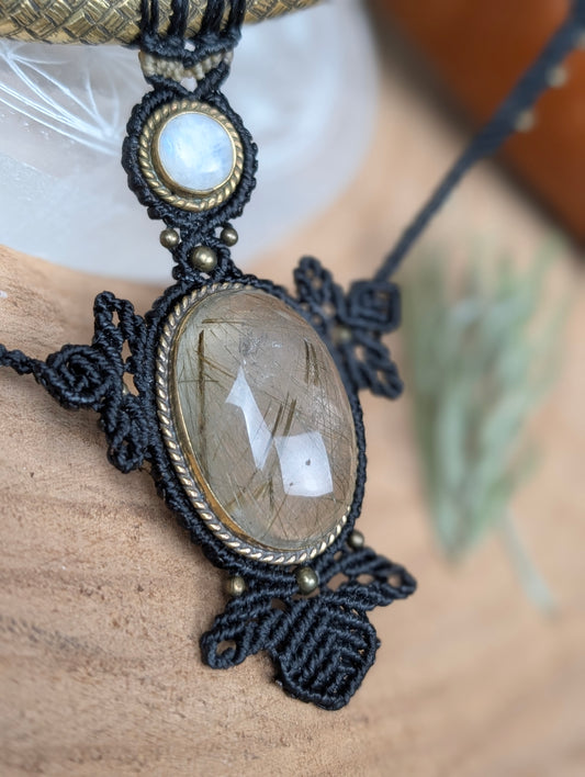 Torque - Quartz Rutile / Pierre de lune