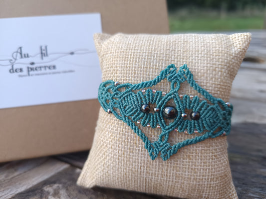 Bracelet "Orion" - Hématites - bleu