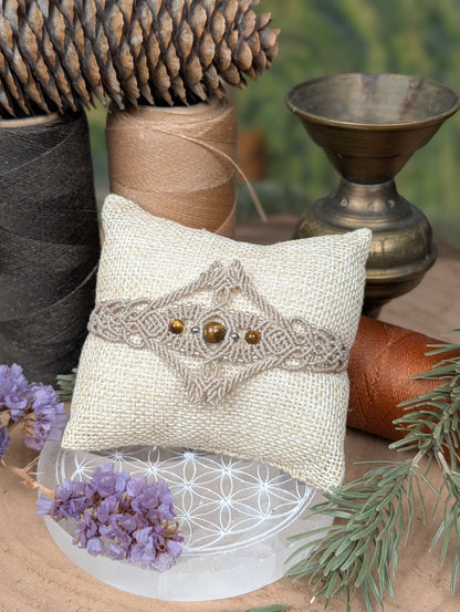 Bracelet "Orion" - Oeil de tigre - Crème