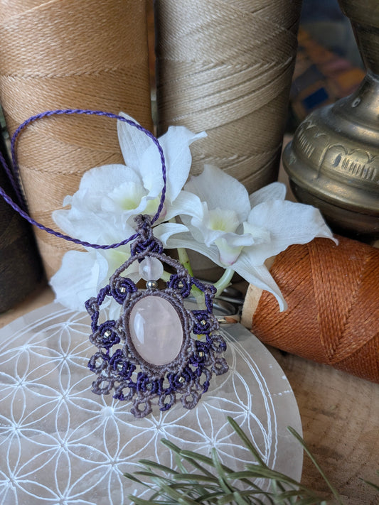 Collier  - Quartz rose