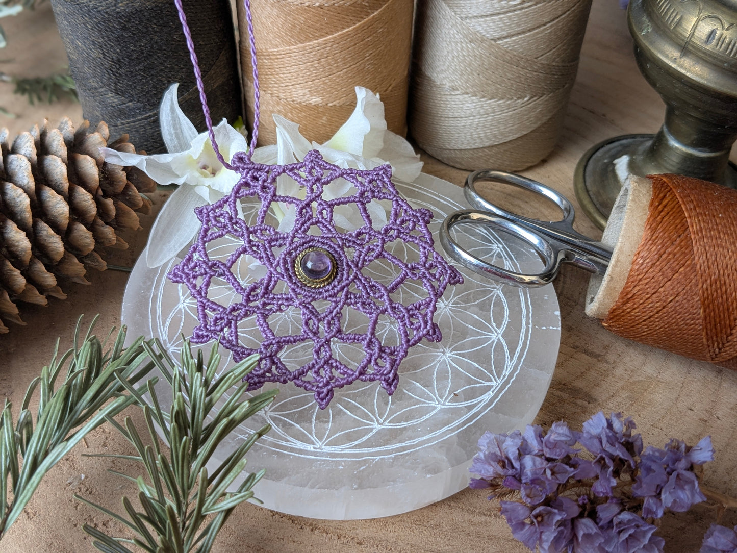 Flocon de neige - Améthyste - Violet