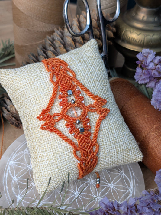 Bracelet "Orion" - Cristal de roche - orange