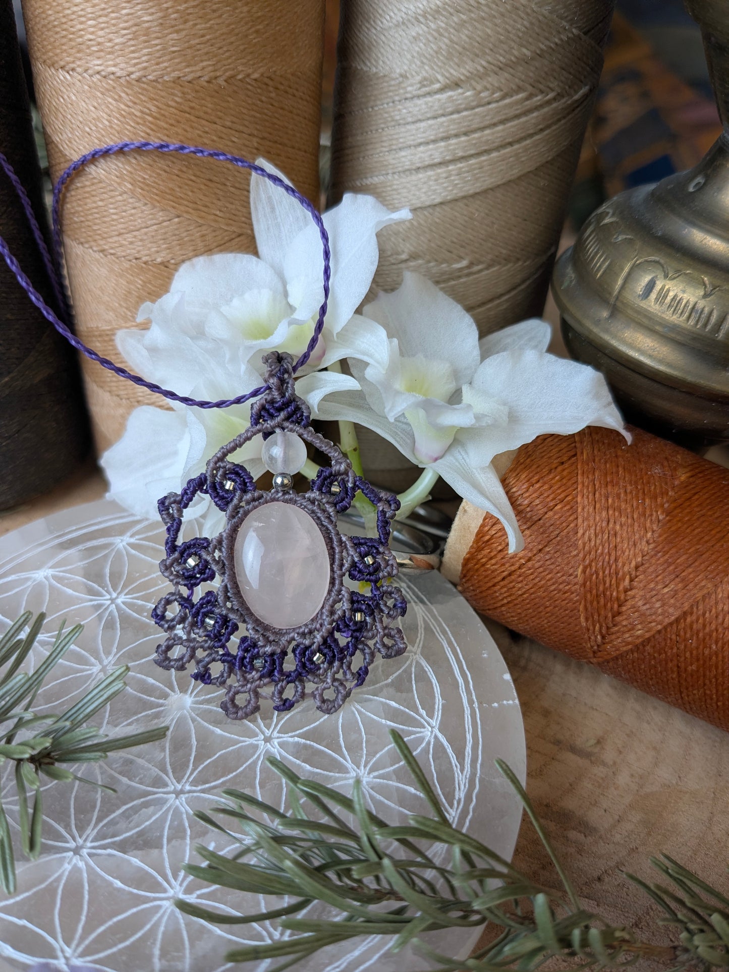 Collier  - Quartz rose