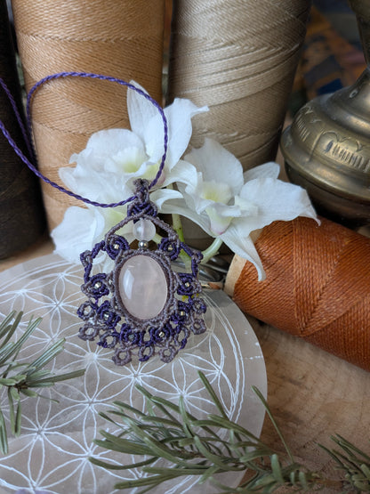 Collier  - Quartz rose