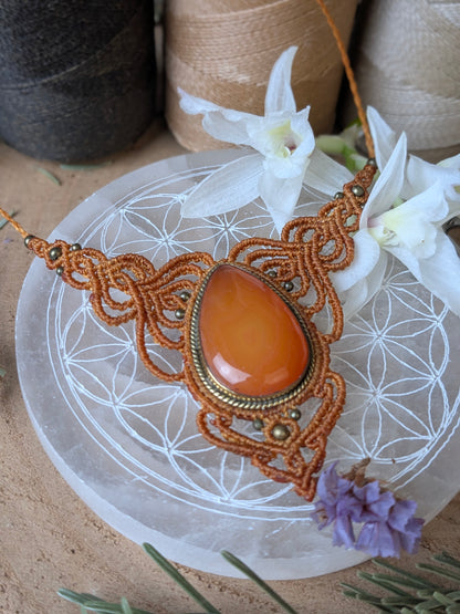 Plastron - Cornaline - Orange