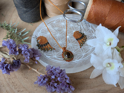 Collier oeil d'Orion - Œil de tige - Ocre