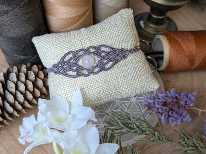 Bracelet " Genysa" - Quartz rose - Violet