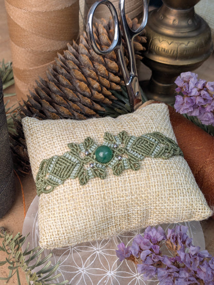 Bracelet printanier - Aventurine - kaki