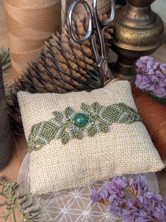 Bracelet printanier - Aventurine - kaki