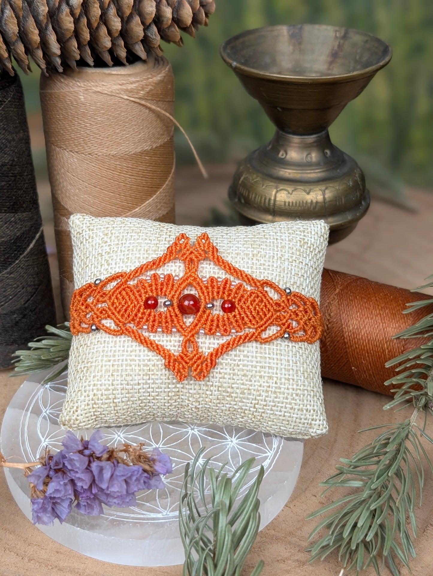Bracelet "Orion" - Cornaline - Orange