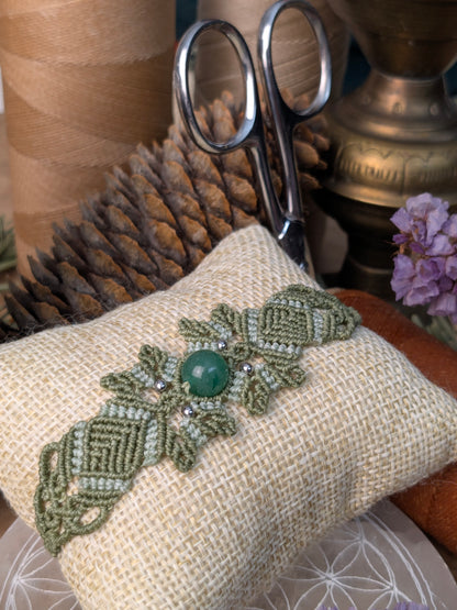 Bracelet printanier - Aventurine - kaki