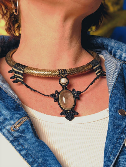 Torque - Quartz Rutile / Pierre de lune