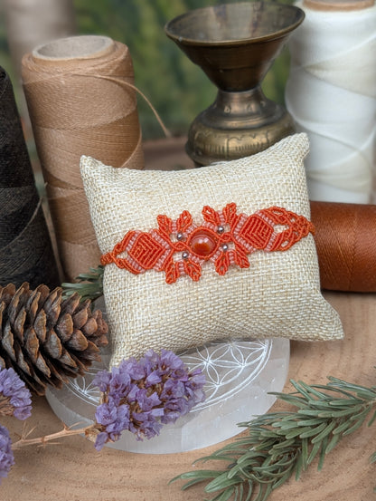 Spring bracelet - Carnelian - salmon