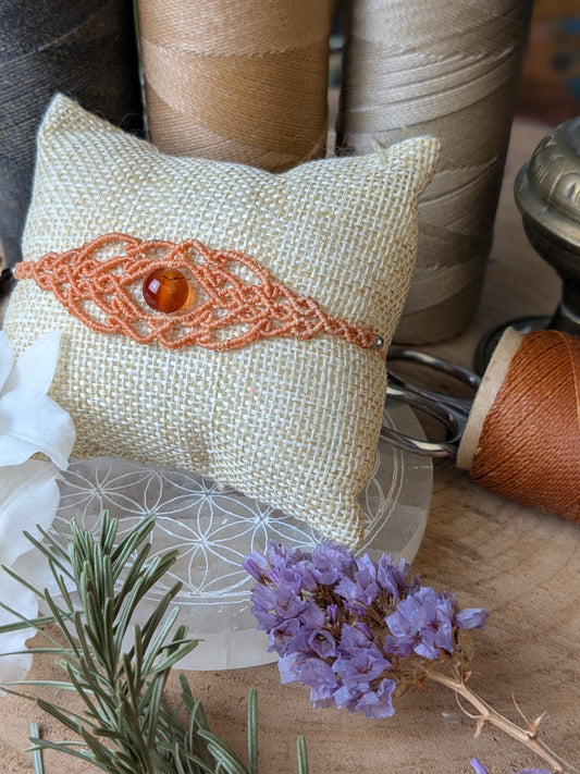 Bracelet " Genysa" - Cornaline - Orange clair