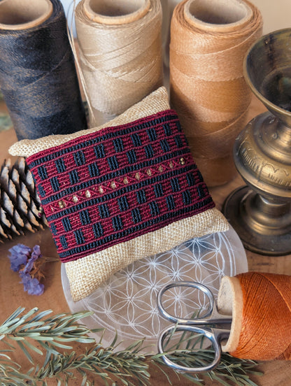 Large manchette rouge et noir