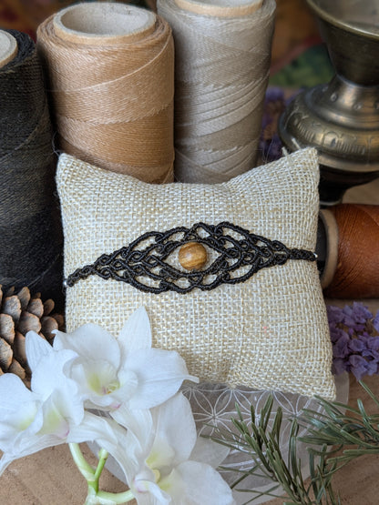 Bracelet " Genysa" - Jaspe paysage - Marron Chocolat