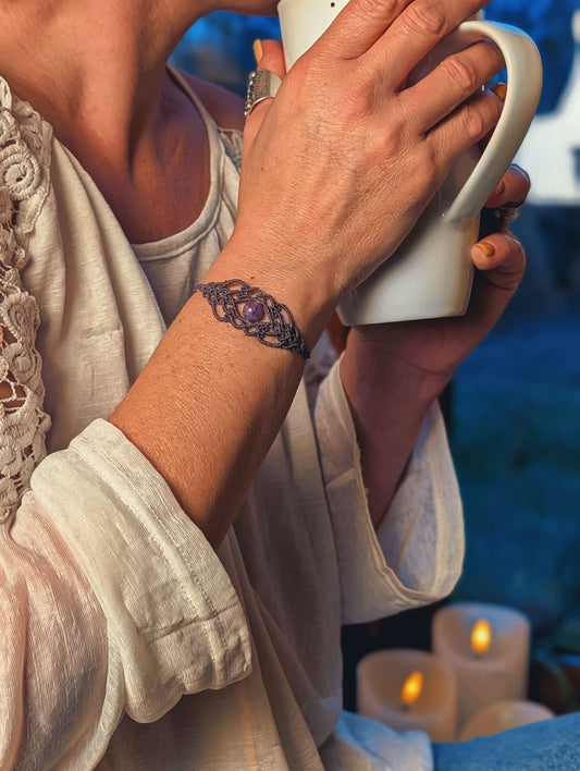 Bracelet " Genysa" - Améthyste - Violet