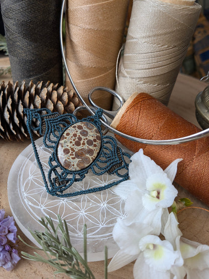 Incomparable necklace - Orbicular jasper - green