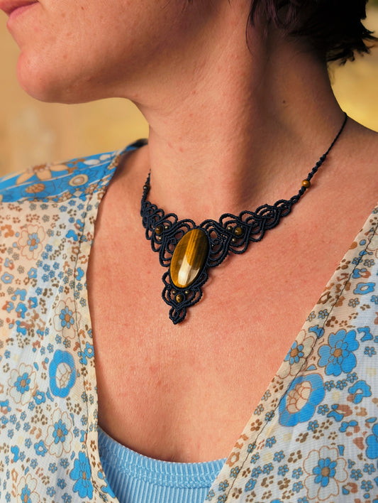 Plastron - Oeil de tigre