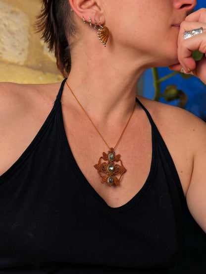 Oxalis -Labradorite  - ocre