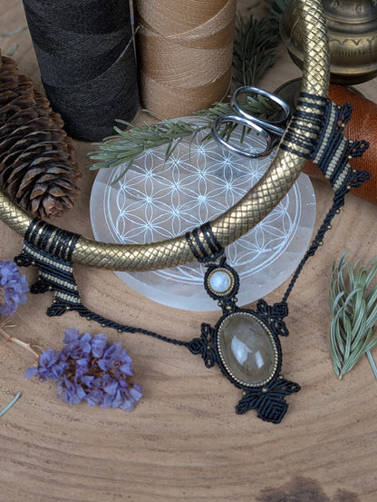 Torque - Quartz Rutile / Pierre de lune