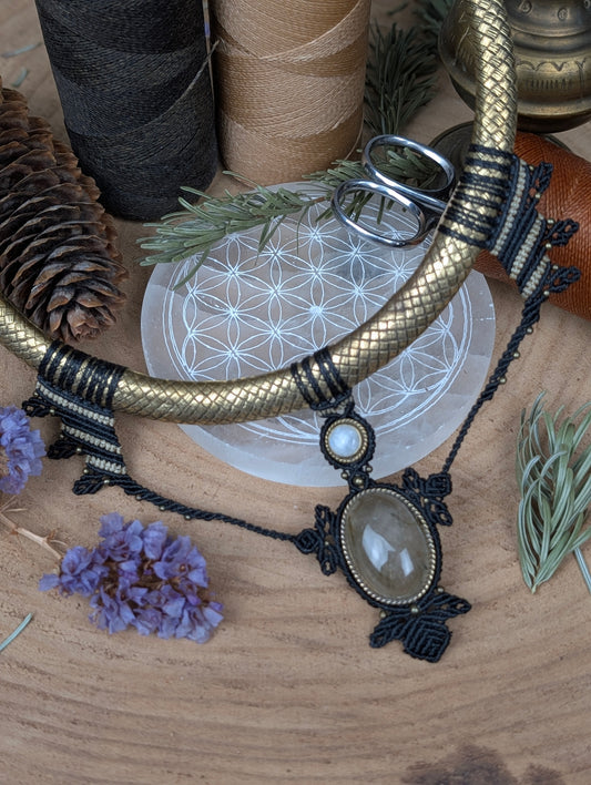 Torque - Quartz Rutile / Pierre de lune