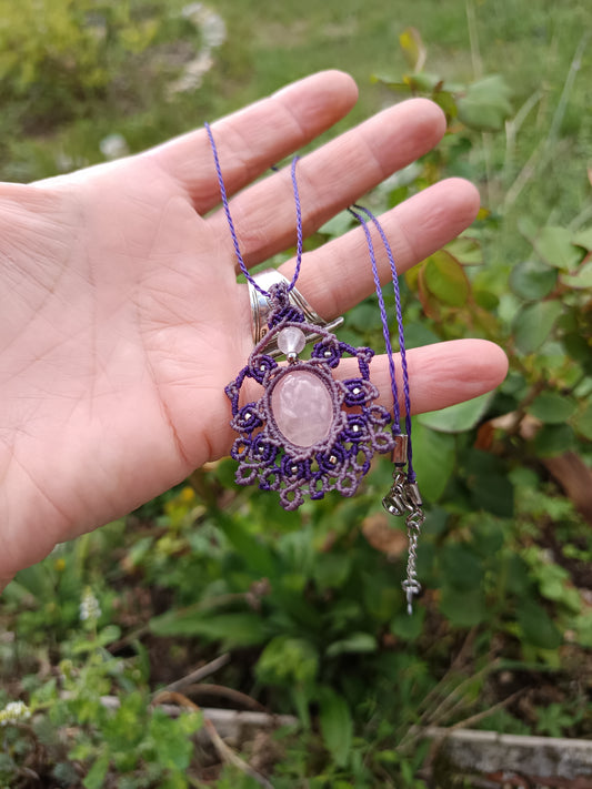 Collier incomparable - Quartz rose
