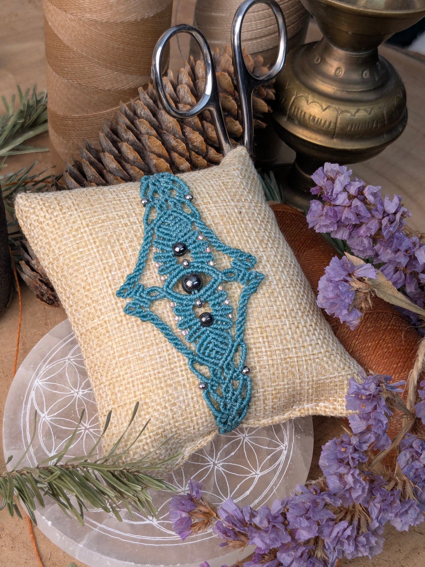 Bracelet "Orion" - Hématites - bleu