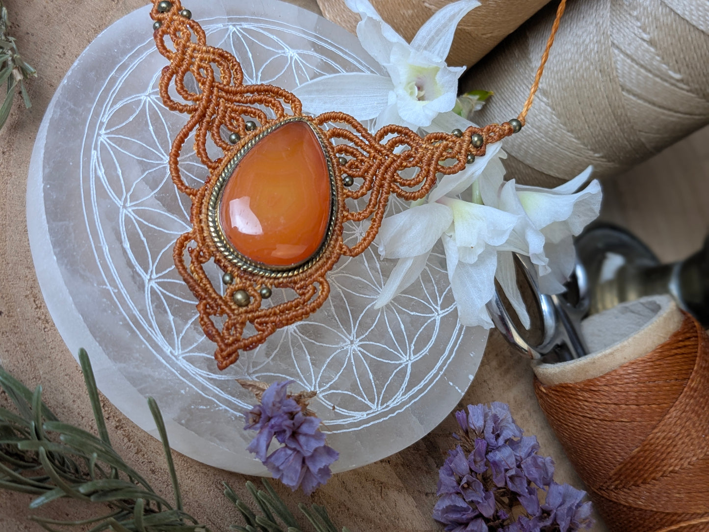 Plastron - Cornaline - Orange