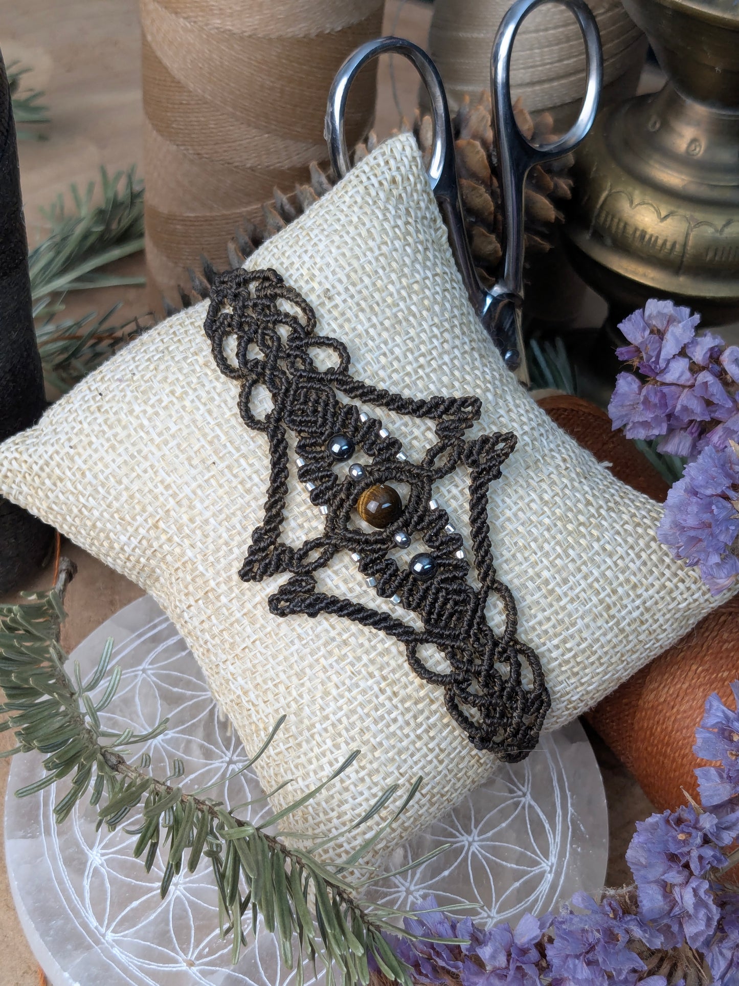 Bracelet "Orion" - Oeil de tigre - Marron