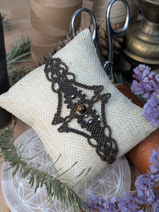 Bracelet "Orion" - Oeil de tigre - Marron